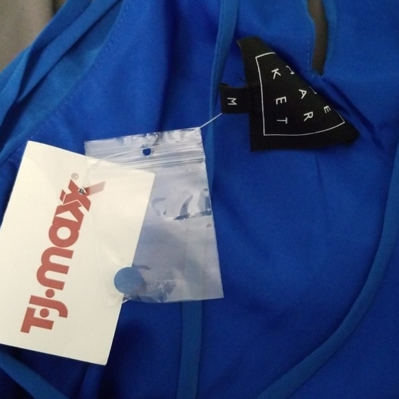 M Blue Ruffle Tank Dress - Picture 2 of 7